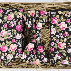 ZARA: Floral Tie, Floral Ties, Ties for Men, Gifts for Men, Wedding Tie, Floral Pocket Square, Groomsmen Gifts,  Black Tie, Vintage Look