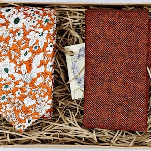 EAST & JO: Orange Tie, Mens Ties, Mens Gifts, Floral Tie, Orange Pocket Square, Wedding Tie, Groomsmen Gifts, Gifts for Men, The Tie Garden