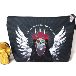 Sugar skull bag Day of the dead purse Dias los muertos gifts image 1
