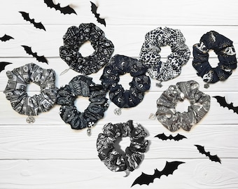 Gothic Scrunchies, Witchy Hair Accessories, Zoa Studio Design