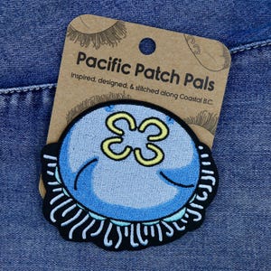 Embroidered Patch - Moon Jelly - 3.5"