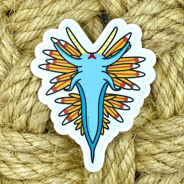 Vinyl Sticker - Opalescent Nudibranch - 4.0"