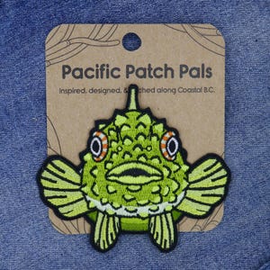 Embroidered Patch - Pacific Spiny Lumpsucker - 3.5&quot;