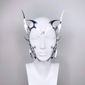 ARticle0007 | Head Piece | Metal Piece | Sci Fi | Tribal | Steel | Face Piece | Face Mask | Metal Mask |
