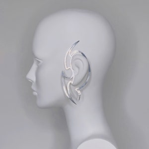 BLADE01 METAL STATEMENT OHRRINGE | scifi | Metall | Ohrhänger | Tragbare Kunst