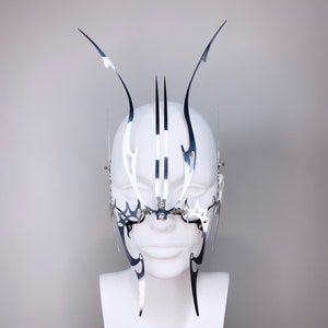 ARticle00010  SS22 | Head Piece | Metal Piece | Sci Fi | Tribal | Steel | Face Piece | Face Mask | Metal Mask | Wearable Art
