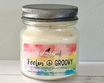 Feelin' Groovy Nag Champa Scented Soy Candle