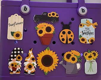 Sunflower Charm | Bogg Bag | Tote Charm | Bogg Charm