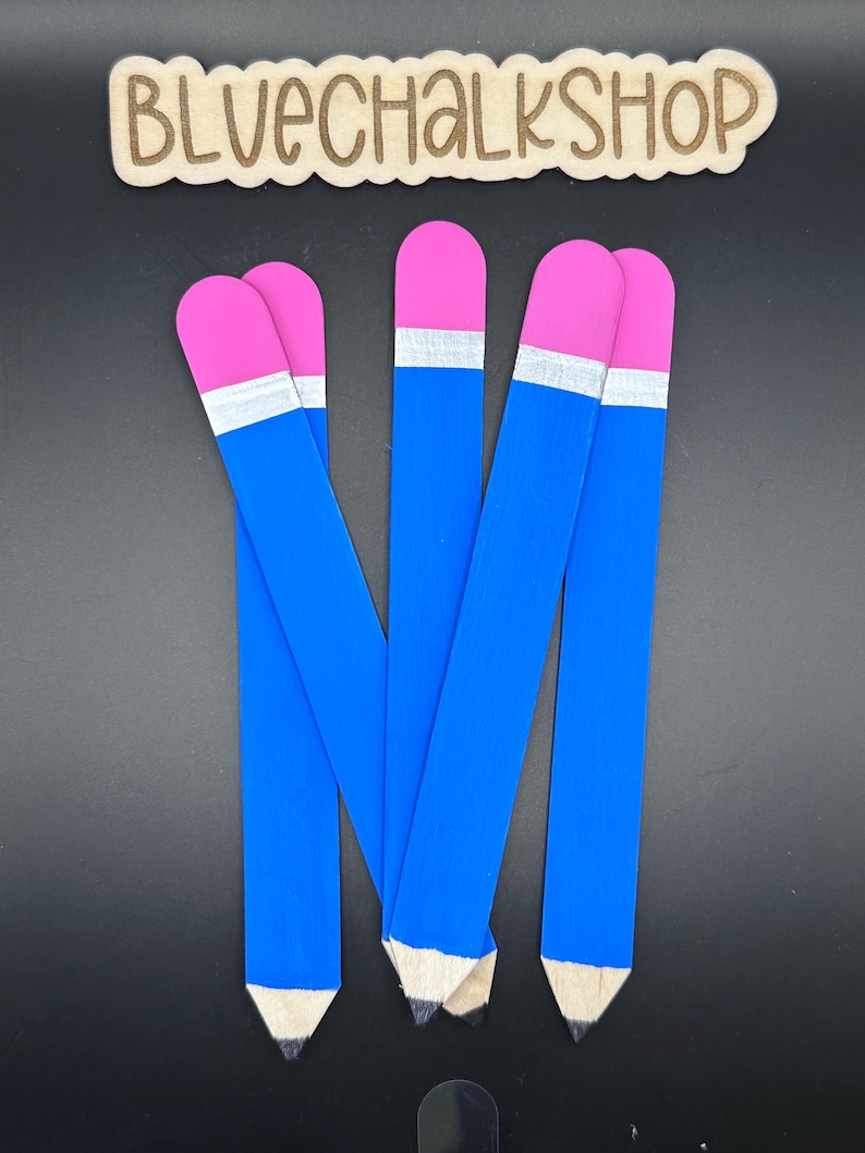 Pencil Flip Sticks | Classroom Management Royal Blue