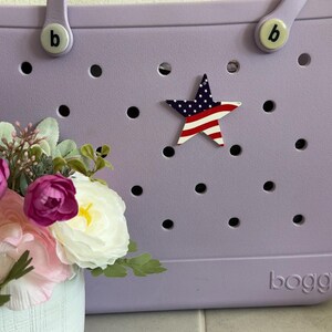 USA Star | Bogg Bag | Tote Charm | Bogg Charm