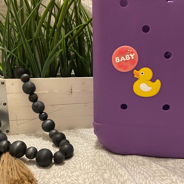 Rubber Duck and Baby Charm | Bogg Bag | Tote Charm | Bogg Charm