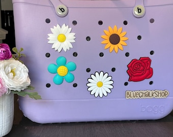 Large Flower Charm | Bogg Bag | Tote Charm | Bogg Charm