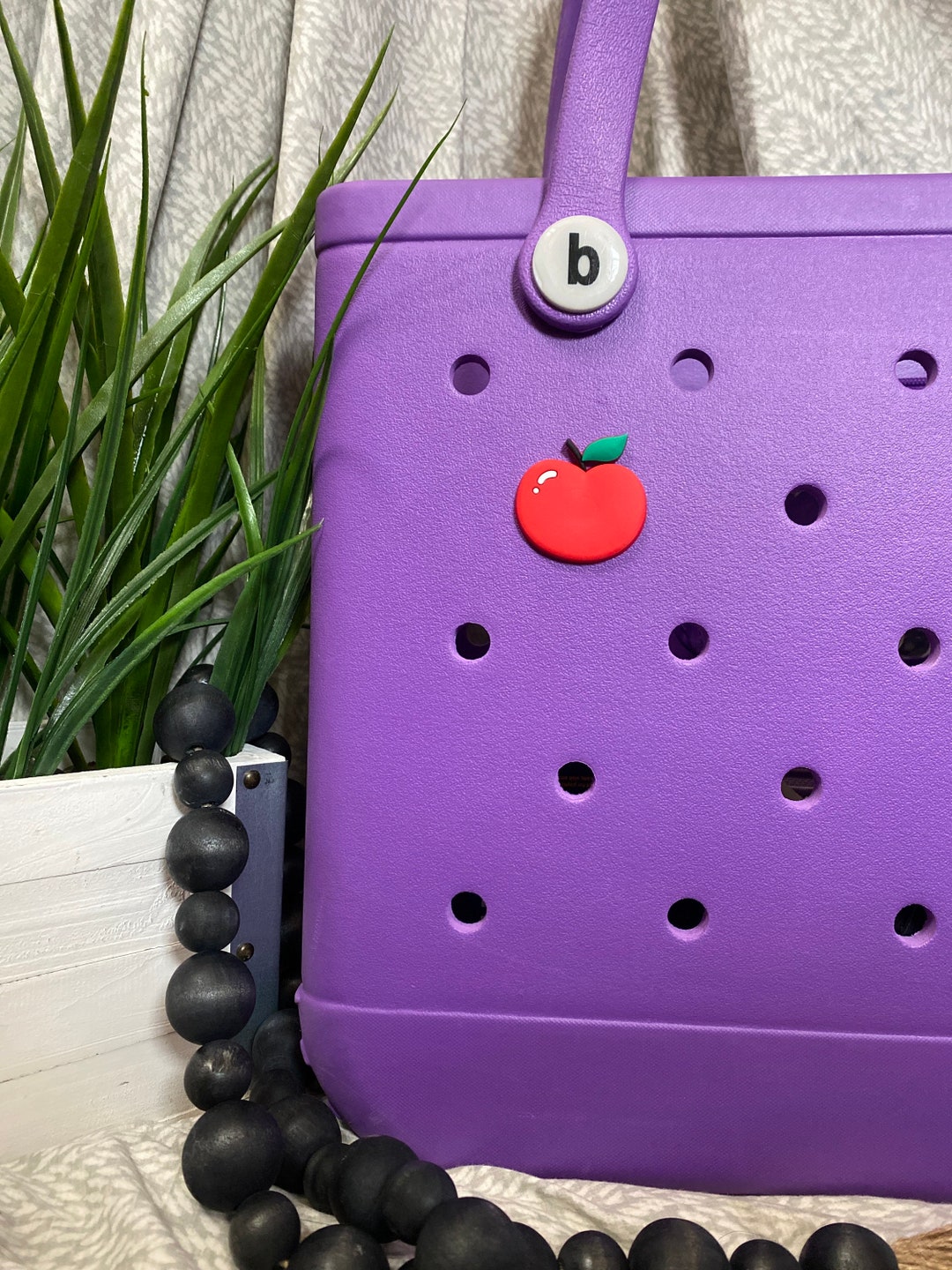 Apple Charm Bogg Bag Tote Charm Bogg Charm Etsy