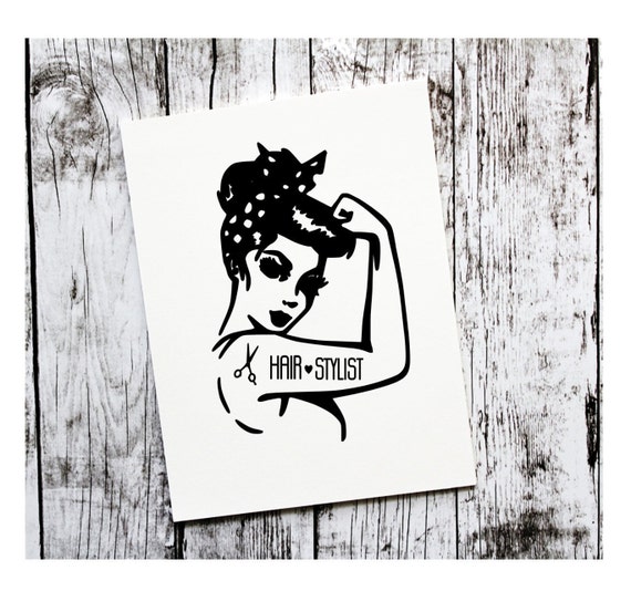 Hair Stylist Vinyl Decal Hairdresser Yeti Tumbler Decal Etsy