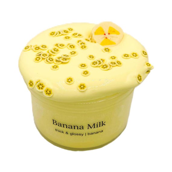 6oz Banana Milk Slime- Scented