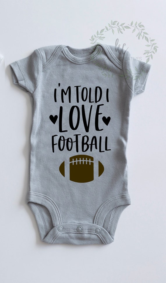 Download Free I M Told I Love Football Svg Thanksgiving Baby Svg Baby Etsy SVG Cut Files