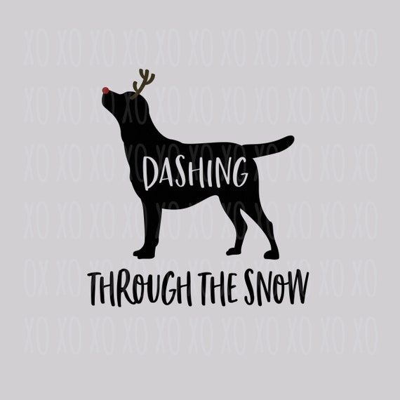 Download Dashing Through The Snow Svg Labrador Svg Christmas Dog Svg Etsy PSD Mockup Templates