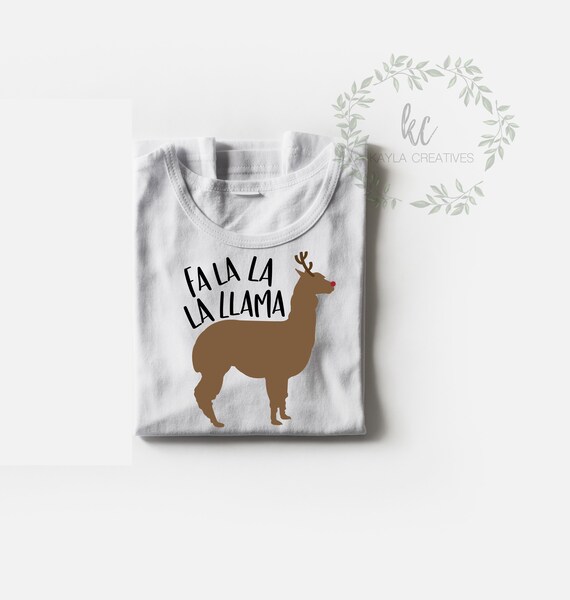 Download Free Fa La La La Llama Svg Christmas Llama Svg Christmas Shirt Etsy SVG DXF Cut File