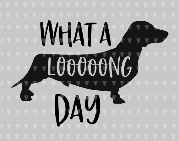 Download Dachshund Svg File What A Long Day Svg Weiner Dog Svg Doxie Etsy PSD Mockup Templates