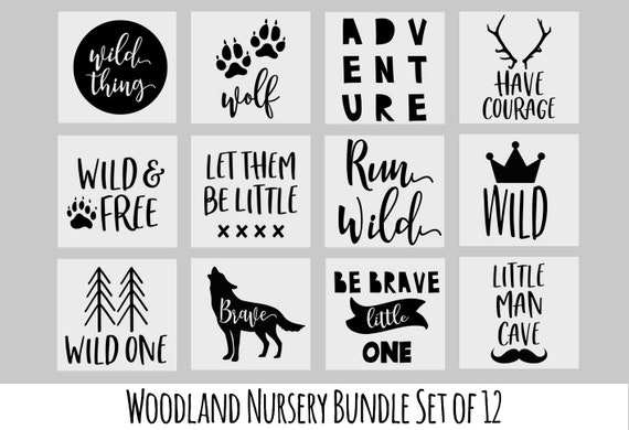 Download Nursery Svg Bundle Boy Onesie Svg Bundle Woodland Nursery Etsy