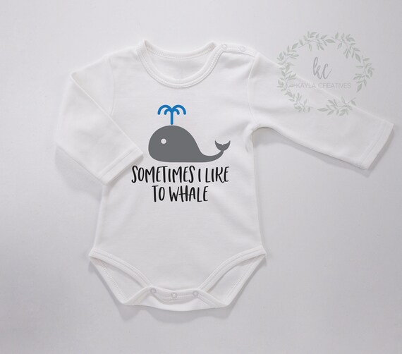 whale onesie baby