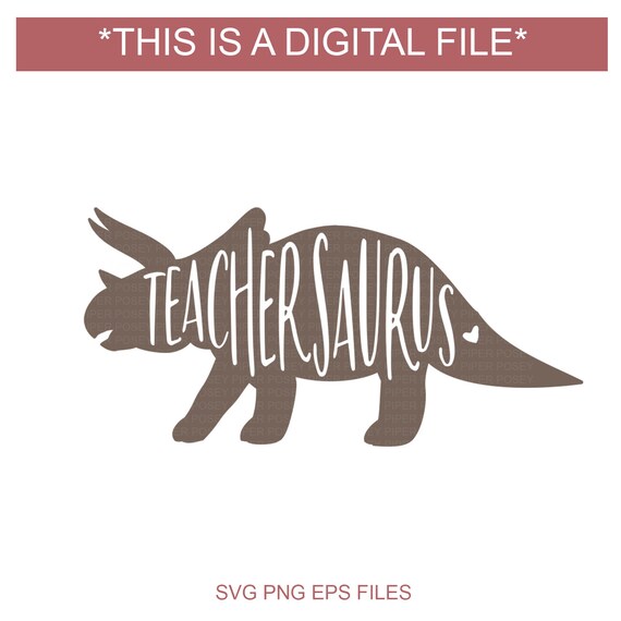 Download Teachersaurus Svg Teacher Svg Funny Quote Funny Teacher Etsy
