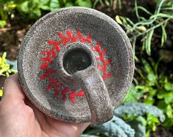 Black Wild Clay Candle Holder