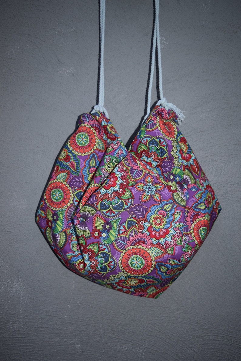 Purple Paisley Reusable Tote BagMarket Bag