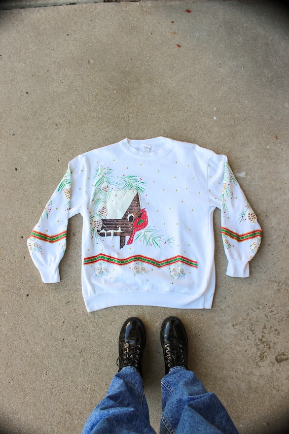 Cardinal Winter Crewneck