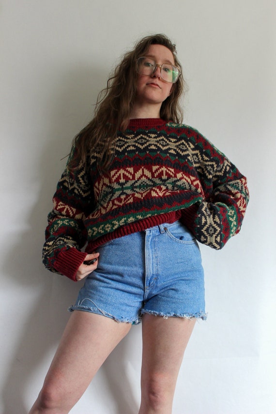 90s Chunky Grandpa Sweater