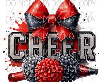 Nœud De Cheerleading Pailleté Blanc + Porte-clés - Personnalisation Gratuite (nom/date/équipe)