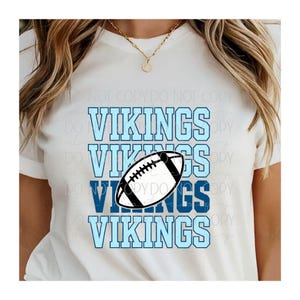 Vikings Football Shirt PNG: Game Day Sublimation Design (Digital Download