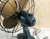 Antique Arctic Aire Oscillating Metal Fan Model F-183-A, Still works