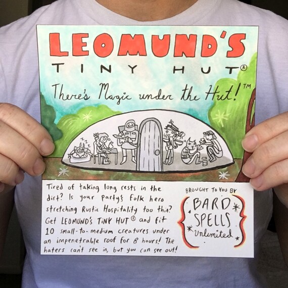 Leomund's Tiny Hut Ad Original Etsy