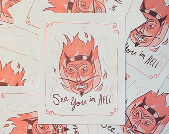 See You in Hell - Riso Print