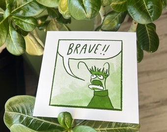 Brave Pepe Muppet - Art Print