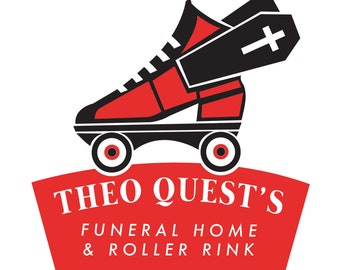 Theo Quest's Funeral Home & Roller Rink Sticker