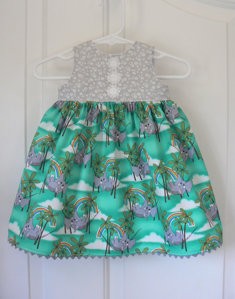 Baby Elephant Dress Baby Dumbo Dress Rainbow Baby Dress Etsy