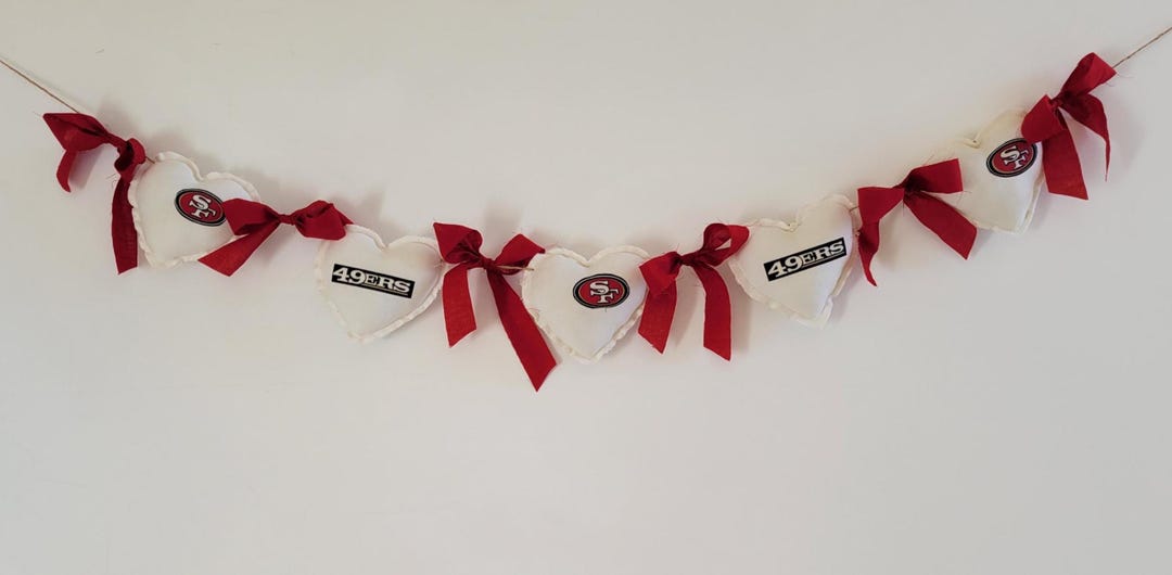 San Francisco Forty Niners Heart Bunting/garland - Etsy