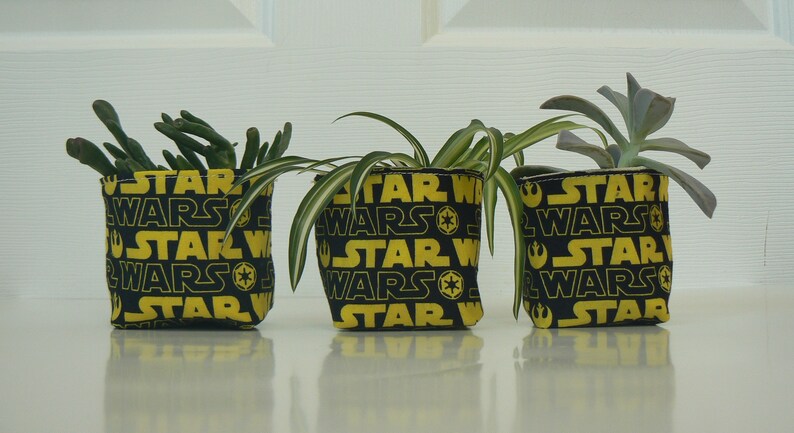 Nursery Storage Basket 2 12 Soft Pot Farmhouse Decor Fabric Pot Star Wars Pot
