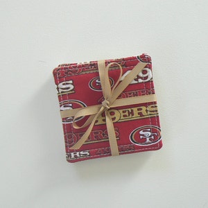 San Francisco 49ers Red And Gold coasters