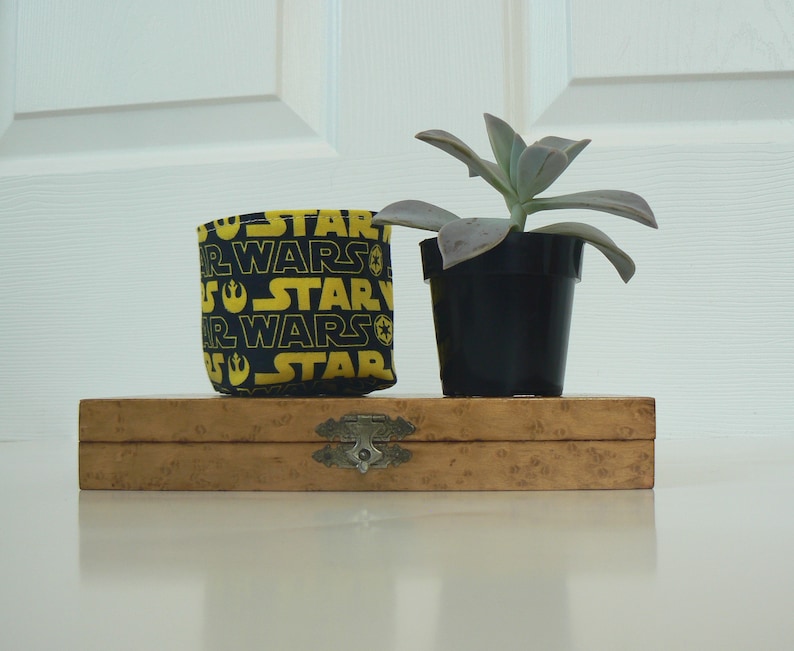 Nursery Storage Basket 2 12 Soft Pot Farmhouse Decor Fabric Pot Star Wars Pot