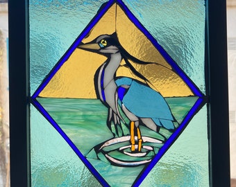 Great Blue Heron Suncatcher