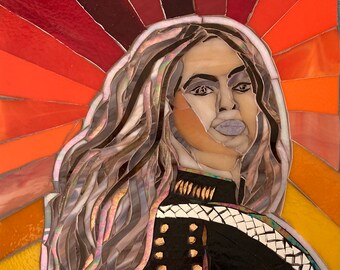 Beyoncé Glass Mosaic Art