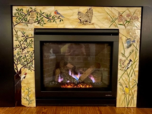 CUSTOM Fireplace Mosaic - Made to Order - You Customize Your Own Design ...