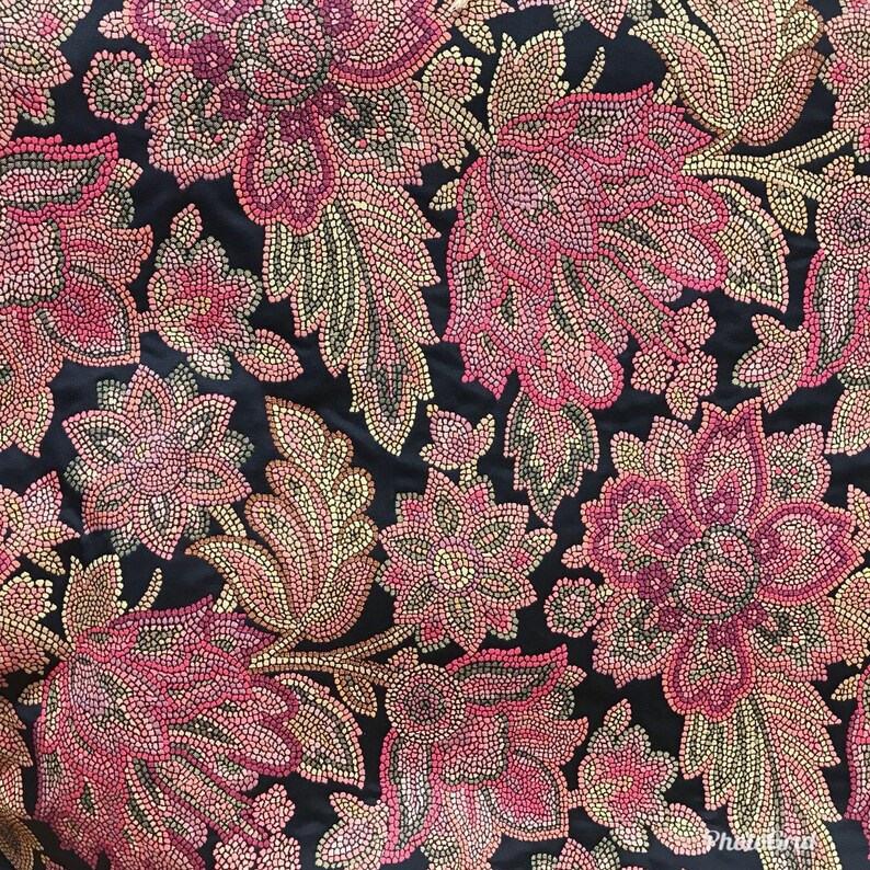 Antique Pink Gold Brocade Jacquard Fabric Fat Quarter 18” X 20” SALE Damask