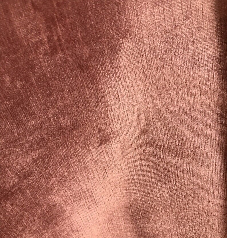Sienna Pink Designer Velvet Upholstery Fabric By the yard