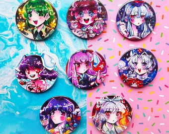 Touhou Project IN button pins 44 /75 mm