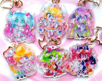 Menhera Nurse Vocaloid Holographic Acrylic Charms