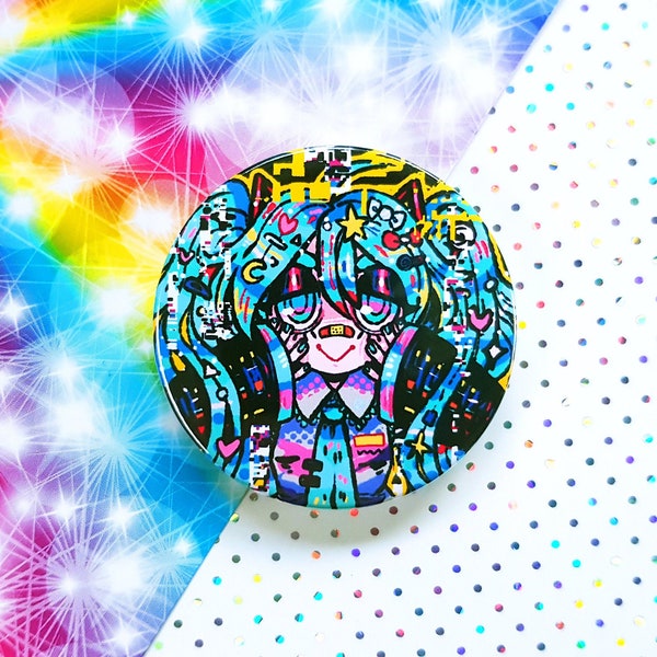 Hatsune Miku Decora 45mm Button